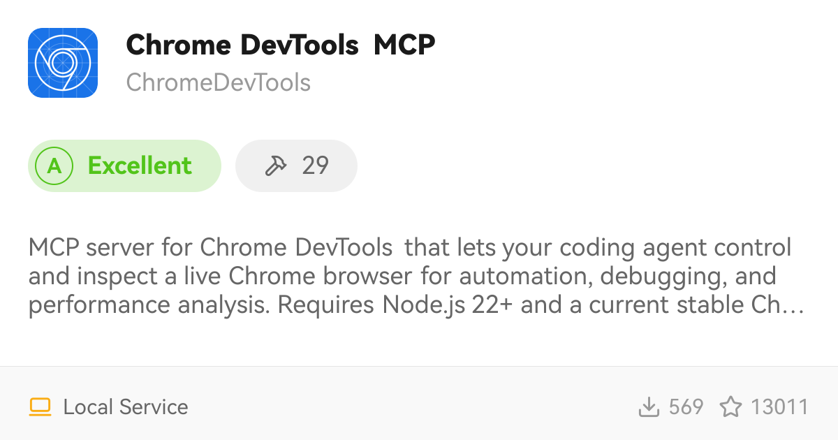Chrome DevTools MCP